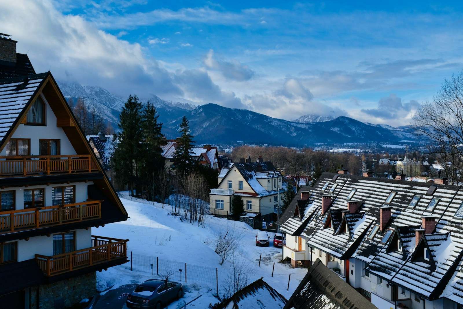 Wooden villas under the Tatras, Zakopane